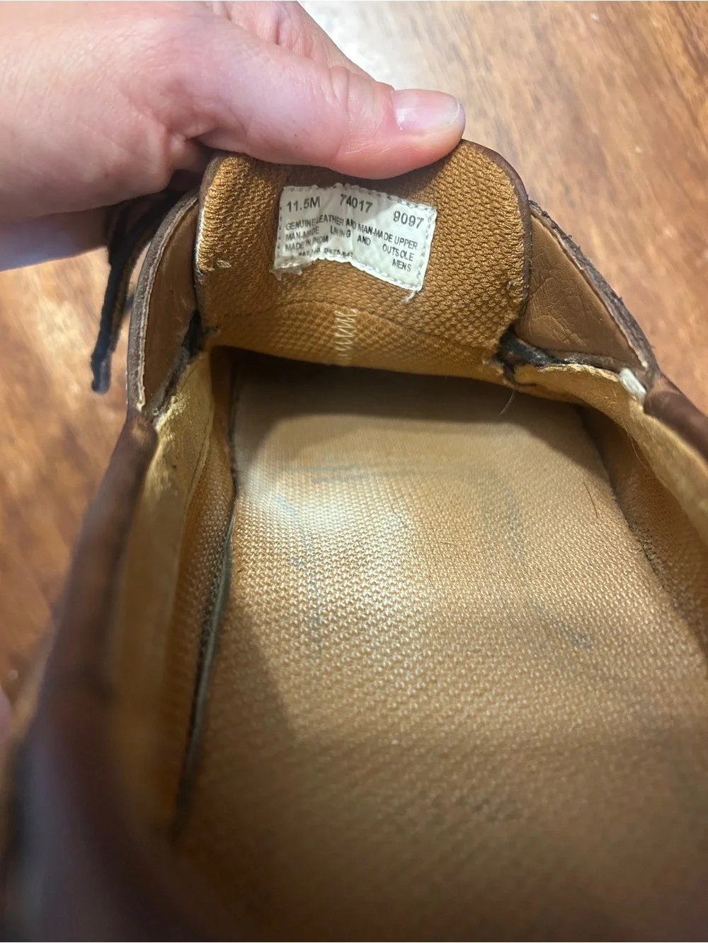 Timberland Men’s Leather brown Boat Shoes 11.5